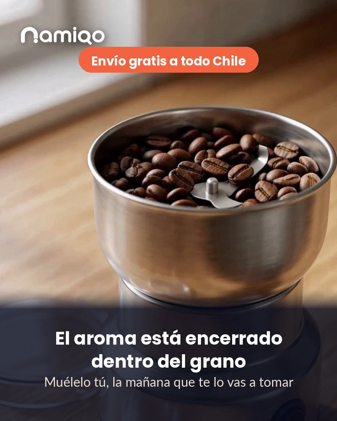 Molinillo Eléctrico de Café y Granos