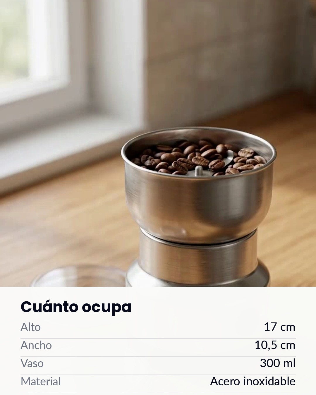 Molinillo Eléctrico de Café y Granos